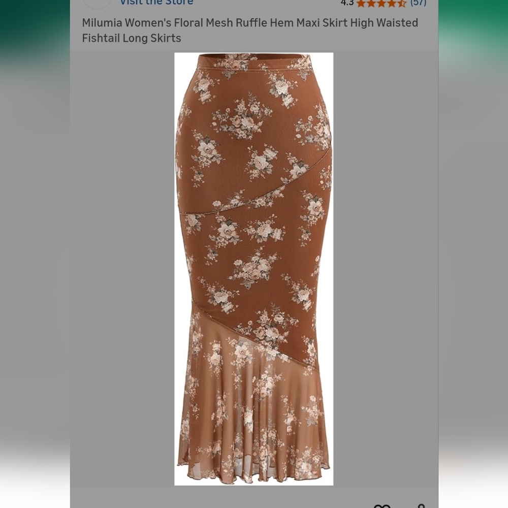 Beautiful Women's Fishtail Mesh Skirt Size Xl